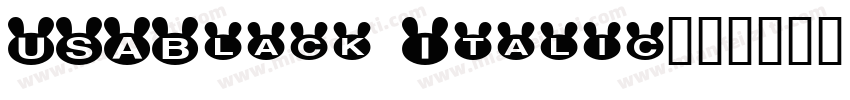 USABlack Italic字体转换